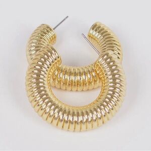 Radiant Gold Coil Earrings